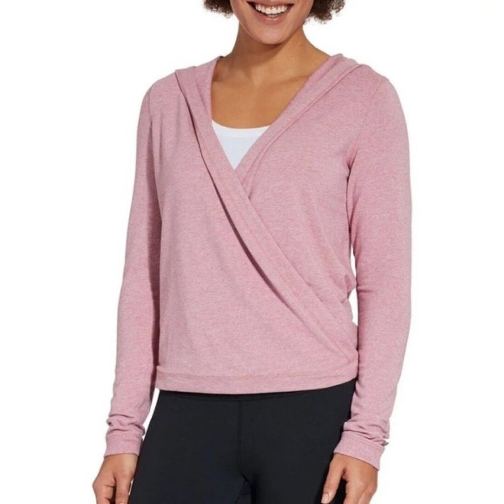 CALIA by Carrie Underwood Pink Wrap Top